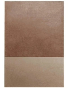 Bogardus Taupe and Beige Silky Sheen Washable Rug