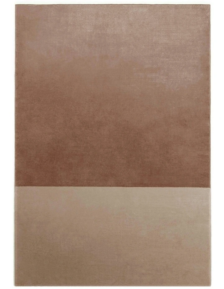 Bogardus Taupe and Beige Silky Sheen Washable Rug image 1