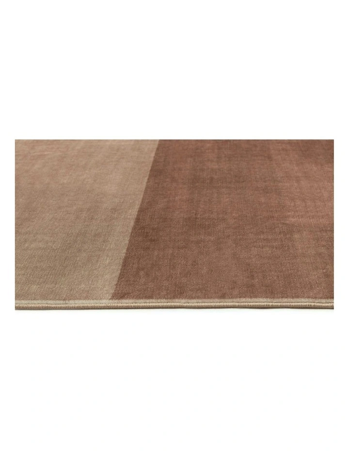 Bogardus Taupe and Beige Silky Sheen Washable Rug image 3