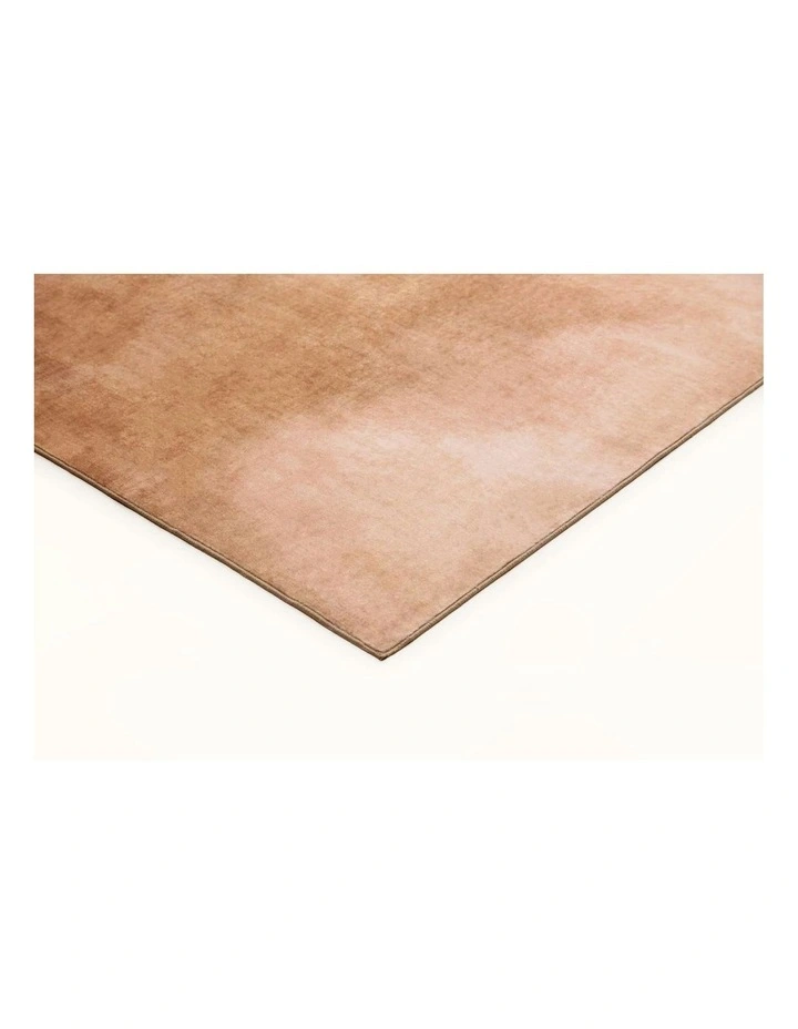 Napeague Pink and Beige Watercolour Washable Rug image 2