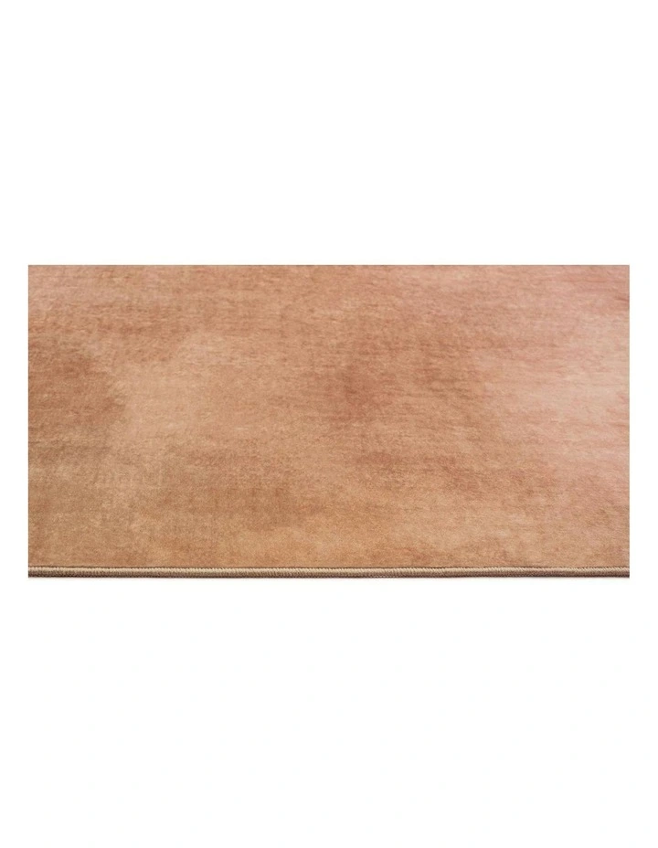 Napeague Pink and Beige Watercolour Washable Rug image 3