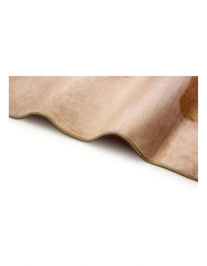 Napeague Pink and Beige Watercolour Washable Rug image 6