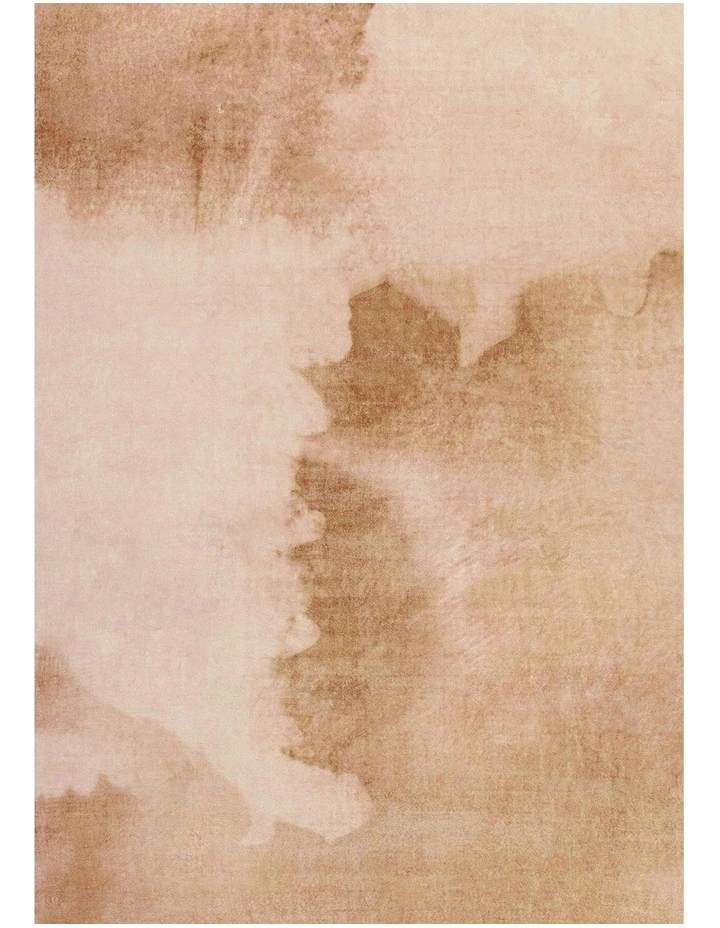 Napeague Pink and Beige Watercolour Washable Rug image 7