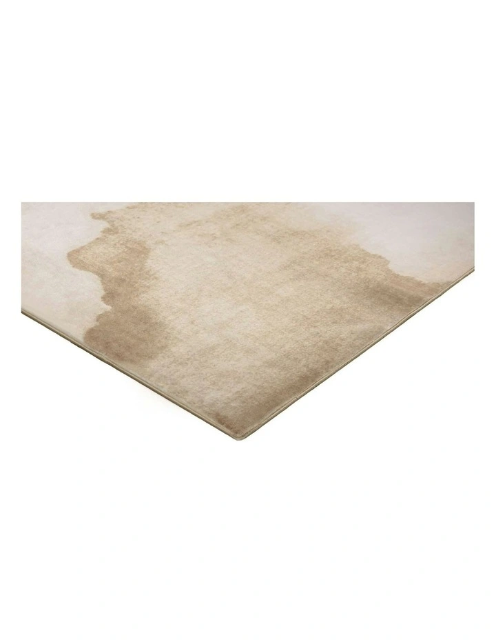 Manhasset Beige Watercolour Washable Rug image 2