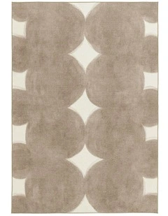 Balharbour Taupe Indoor Outdoor Washable Rug