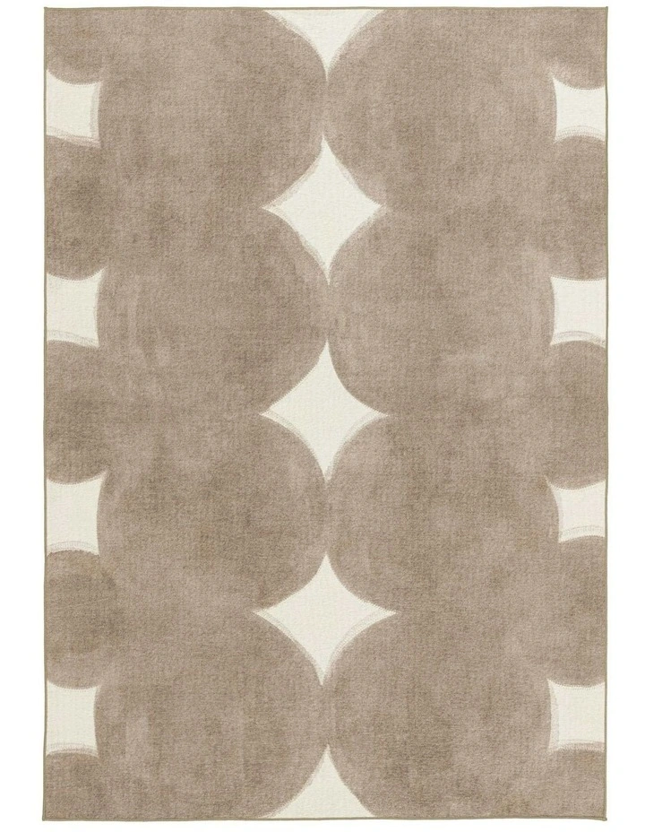 Balharbour Taupe Indoor Outdoor Washable Rug image 1