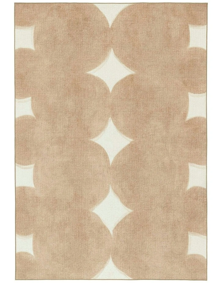 Grove Beige Ivory Indoor Outdoor Washable Rug image 1