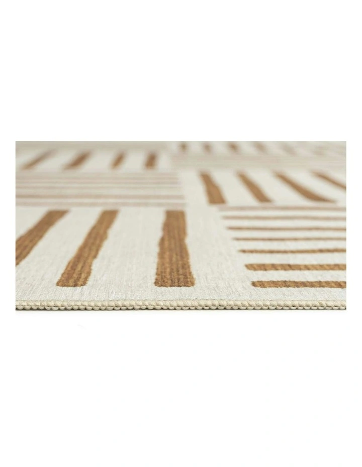 Anacortes Mustard Matchstick Indoor Outdoor Washable Rug image 6