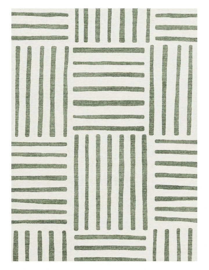 Talamook Green Matchstick Indoor Outdoor Washable Rug image 6