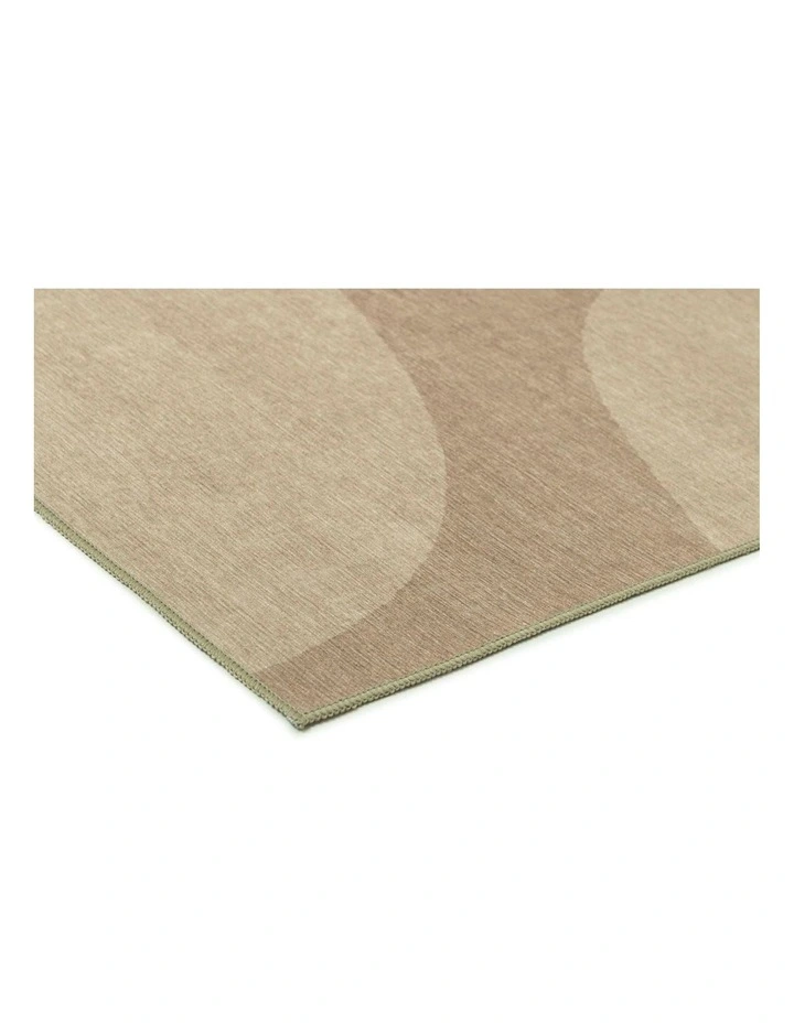 Ashland Sand Abstract Indoor Outdoor Washable Rug image 2