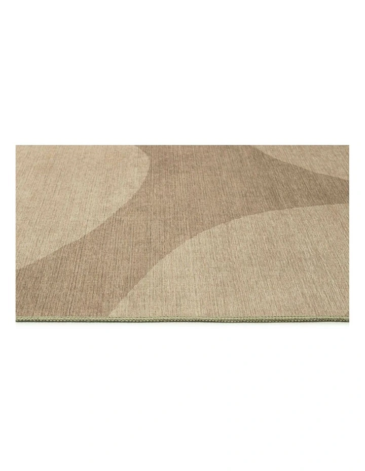 Ashland Sand Abstract Indoor Outdoor Washable Rug image 3