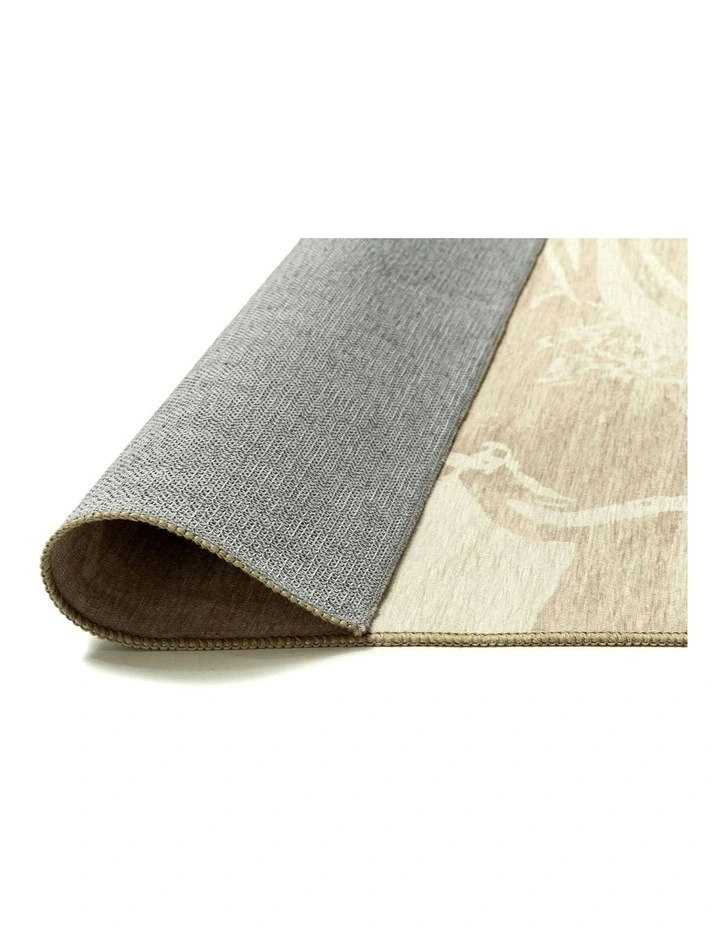 Marrowstone Beige Marble Washable Indoor Outdoor Rug image 4