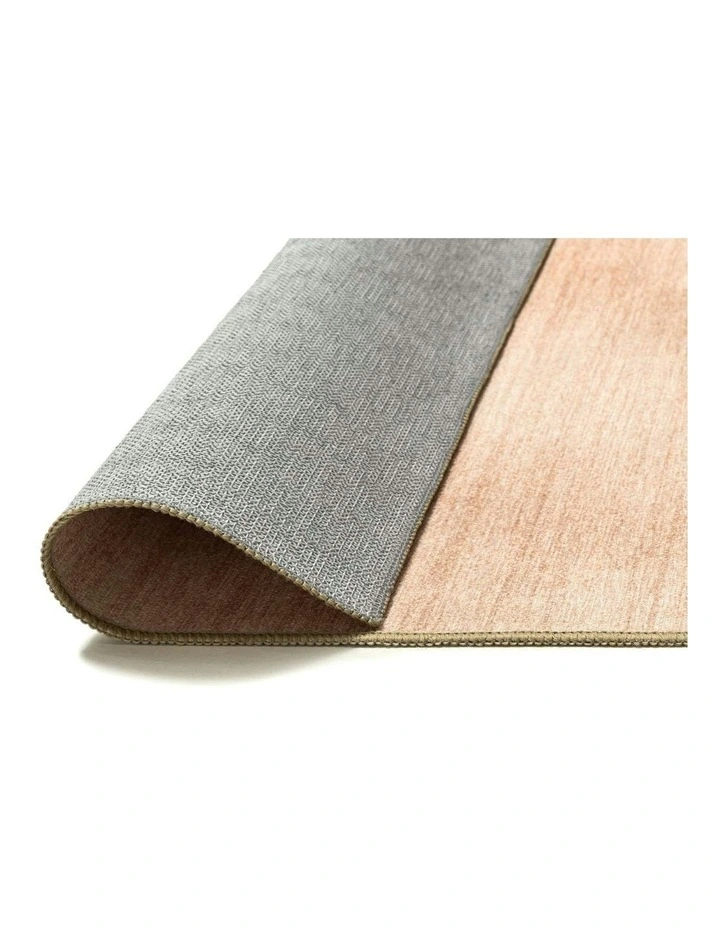 Camas Blush Abstract Indoor Outdoor Washable Rug image 4