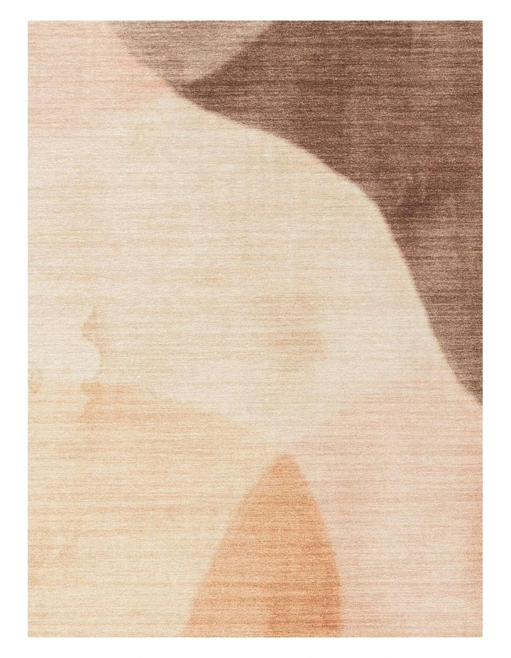 Camas Blush Abstract Indoor Outdoor Washable Rug image 6