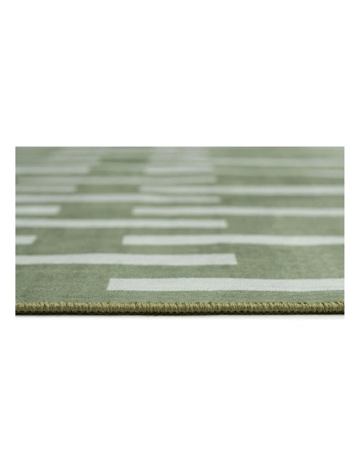 Gerritsen Printed Washable Rug in Green image 5