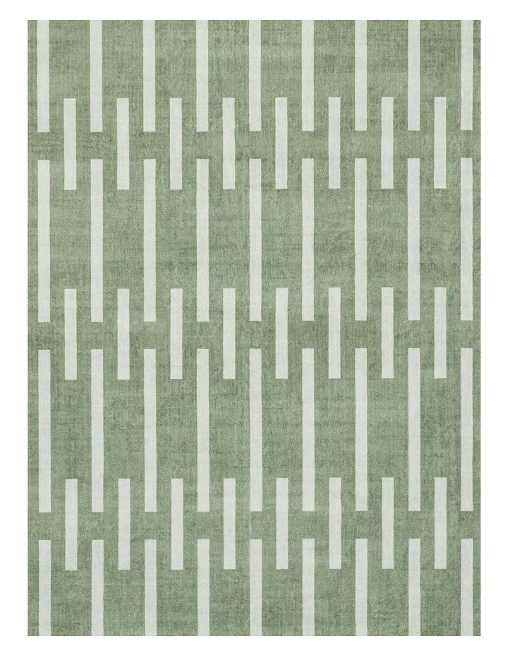Gerritsen Printed Washable Rug in Green image 6