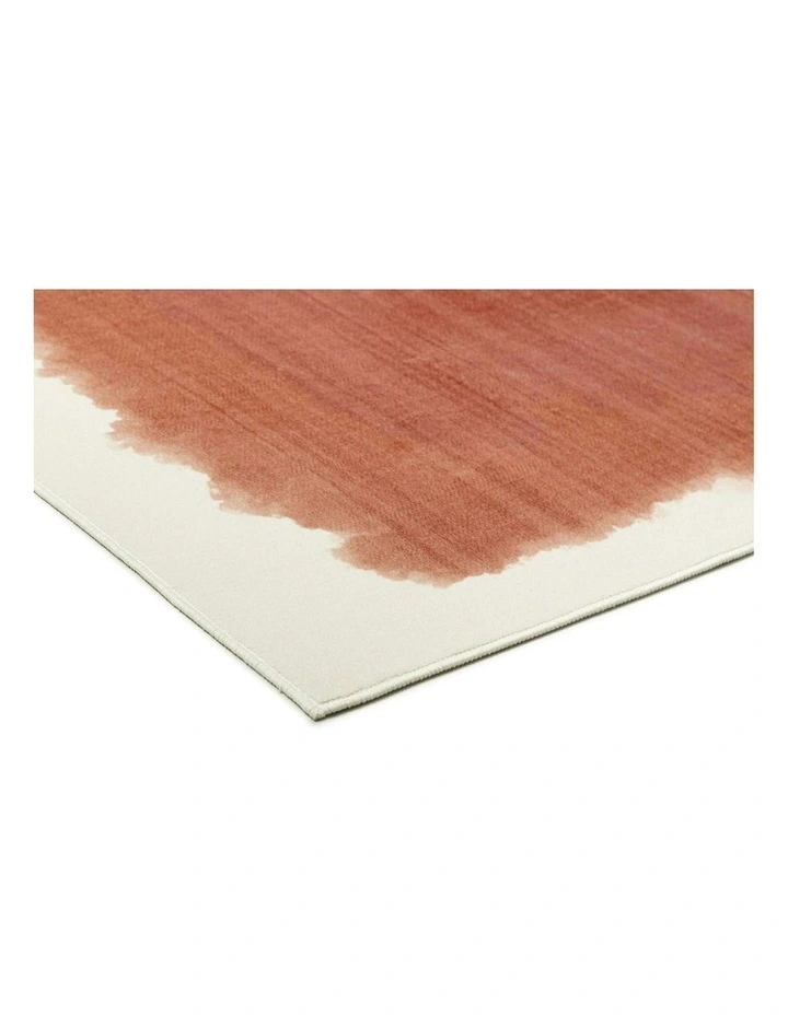 Taranto Printed Washable Rug in Terracotta image 2