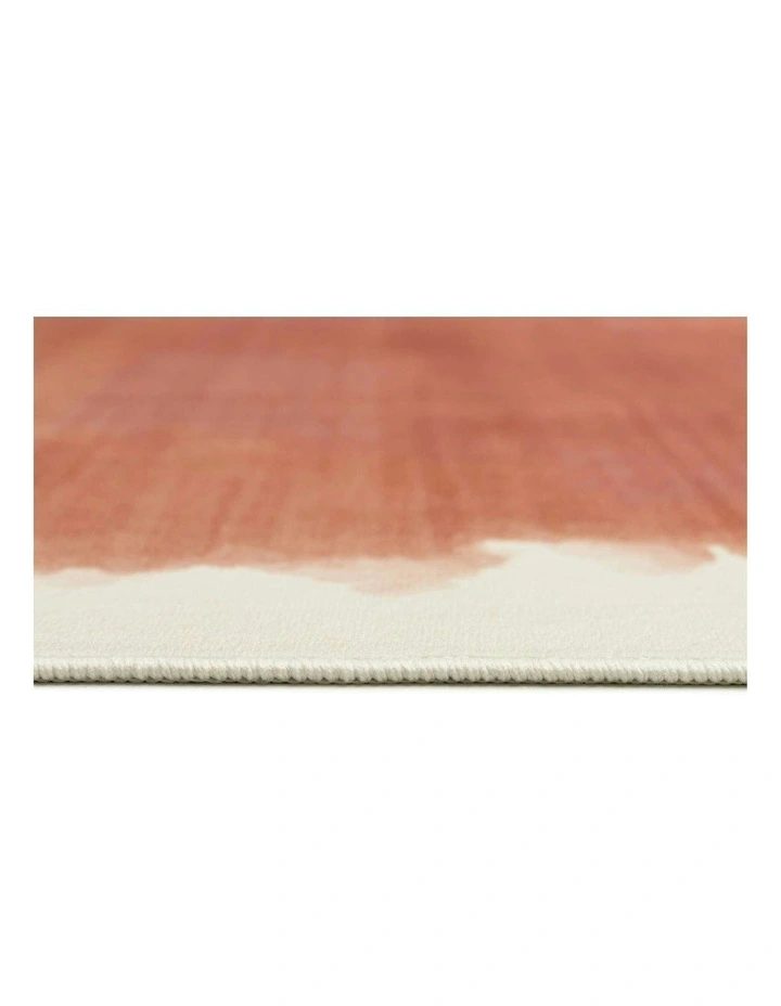 Taranto Printed Washable Rug in Terracotta image 5