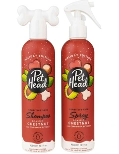 Pet Head Festive Roasted Chestnut Shampoo and Spray Pack