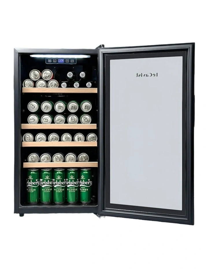 33 Bottle Single Zone Wine Cabinet in Black image 3