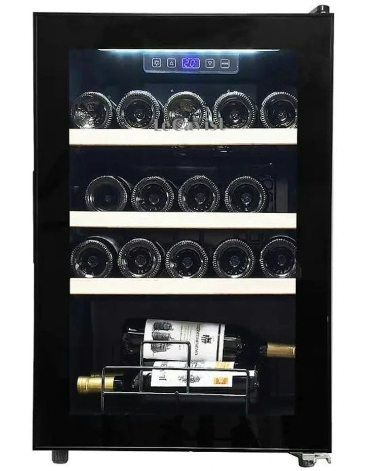 21 Bottle Single Zone Wine Cabinet in Black image 1