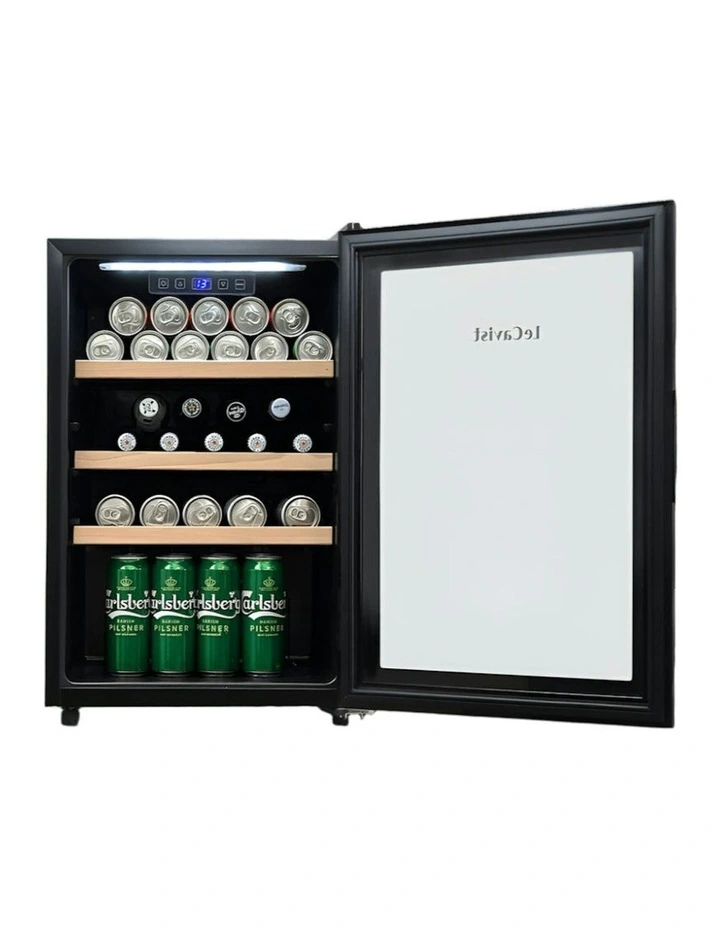 21 Bottle Single Zone Wine Cabinet in Black image 3
