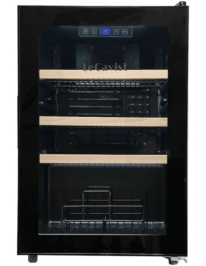 21 Bottle Single Zone Wine Cabinet in Black image 5