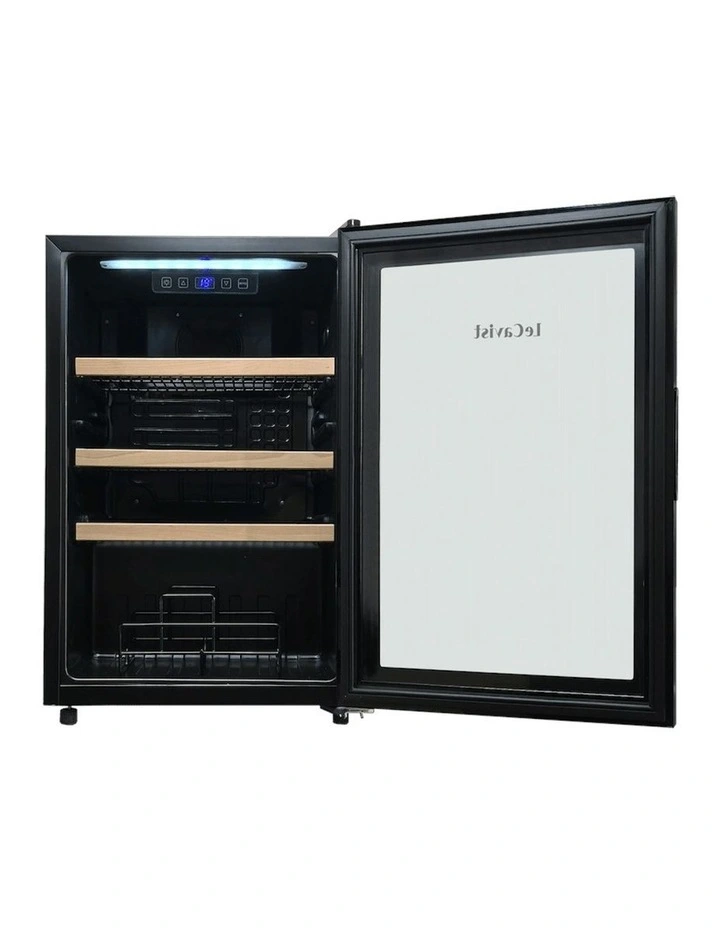 21 Bottle Single Zone Wine Cabinet in Black image 6