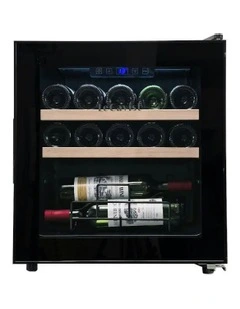 14 Bottle Single Zone Wine Cabinet in Black