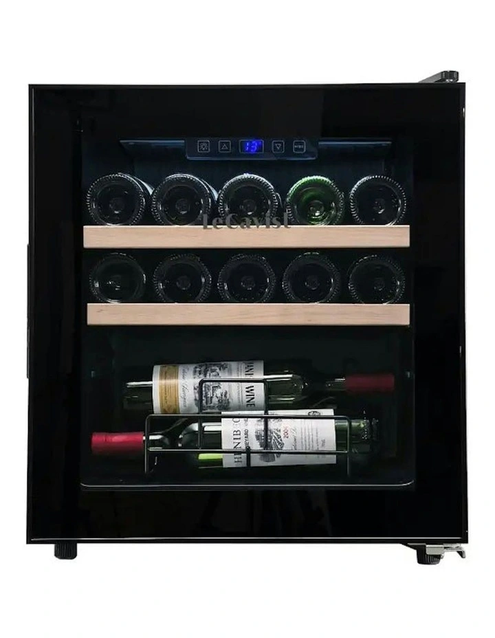 14 Bottle Single Zone Wine Cabinet in Black image 1