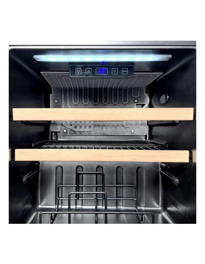 14 Bottle Single Zone Wine Cabinet in Black image 4