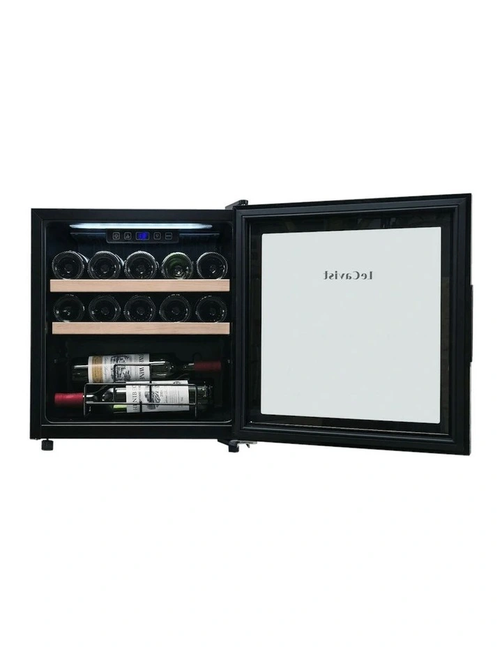 14 Bottle Single Zone Wine Cabinet in Black image 7