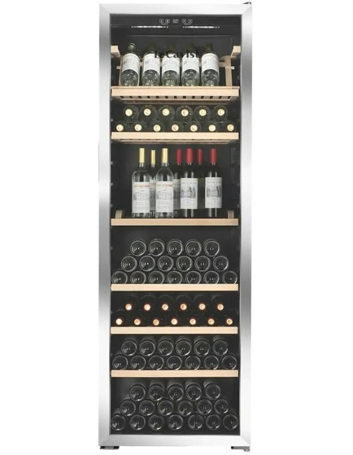 294 Bottle Single Zone Wine Cabinet in Stainless Steel image 1