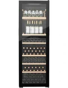 268 Bottle Dual Zone Wine Cabinet in Black
