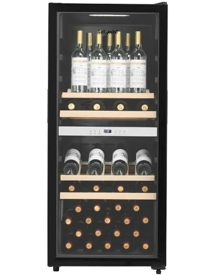 105 Bottle Dual Zone Wine Cabinet in Black image 1