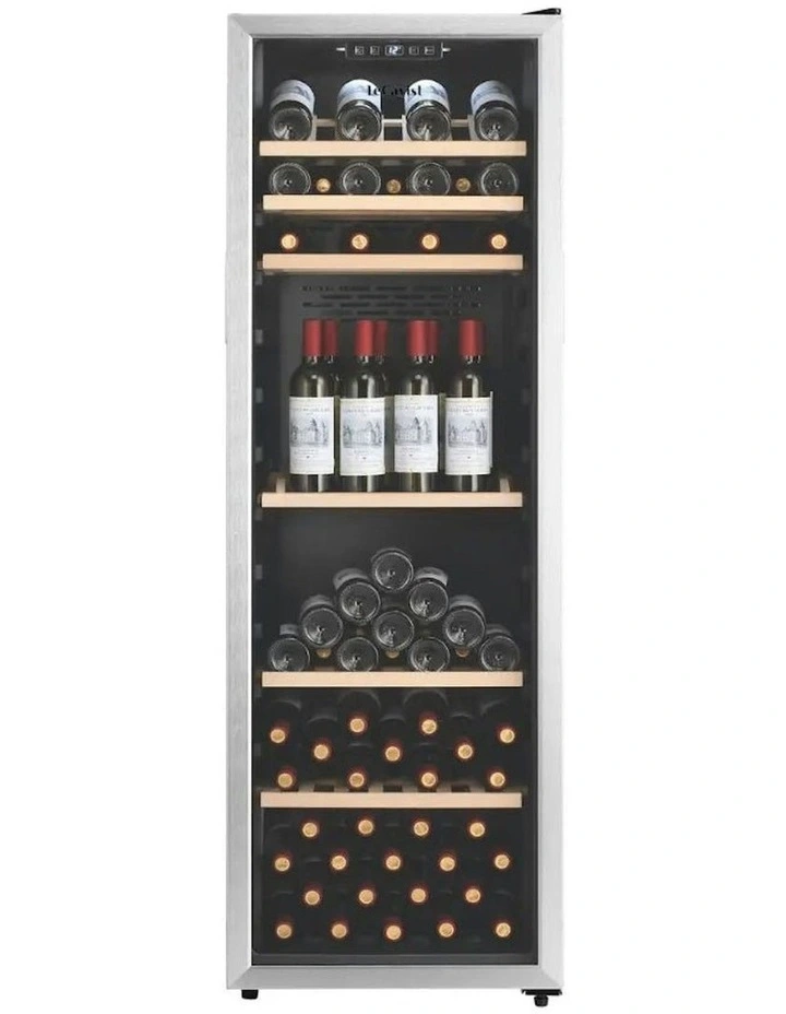 168 Bottle Single Zone Wine Cabinet in Stainless Steel image 1