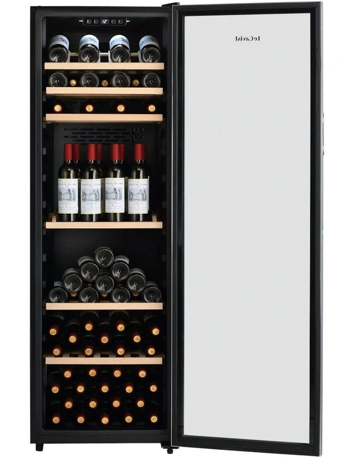 Wine Cabinet Fridge 168 Bottle Single Zone Freestanding in Stainless Steel image 3