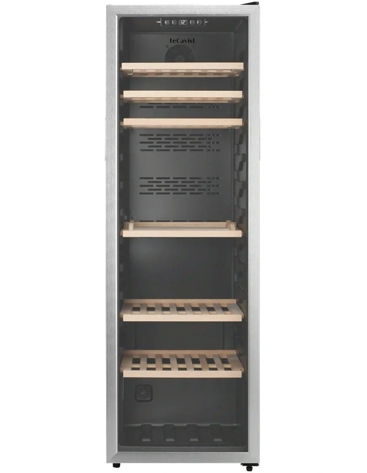 Wine Cabinet Fridge 168 Bottle Single Zone Freestanding in Stainless Steel image 5
