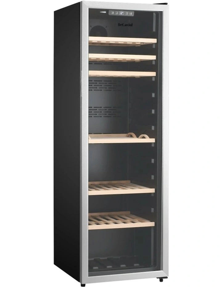 Wine Cabinet Fridge 168 Bottle Single Zone Freestanding in Stainless Steel image 6