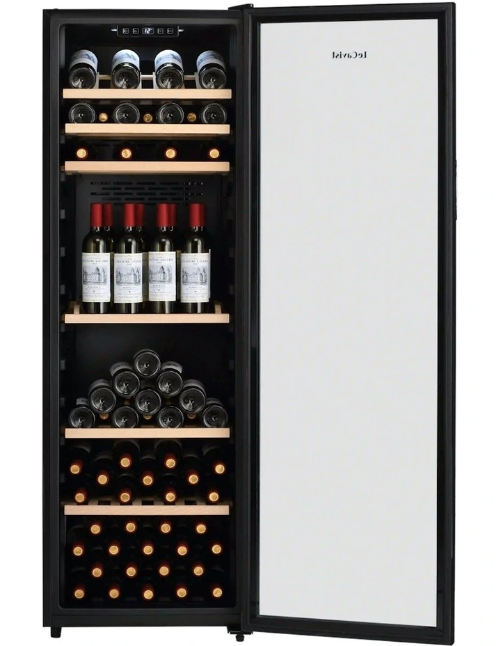 Wine Cabinet Fridge 168 Bottle Single Zone Freestanding in Black image 4