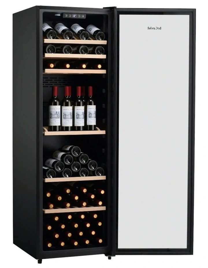 Wine Cabinet Fridge 168 Bottle Single Zone Freestanding in Black image 6