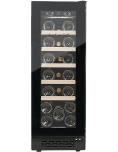Built-In 20 Bottle Wine Cabinet in Black
