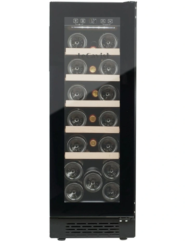 Built-In 20 Bottle Wine Cabinet in Black image 1
