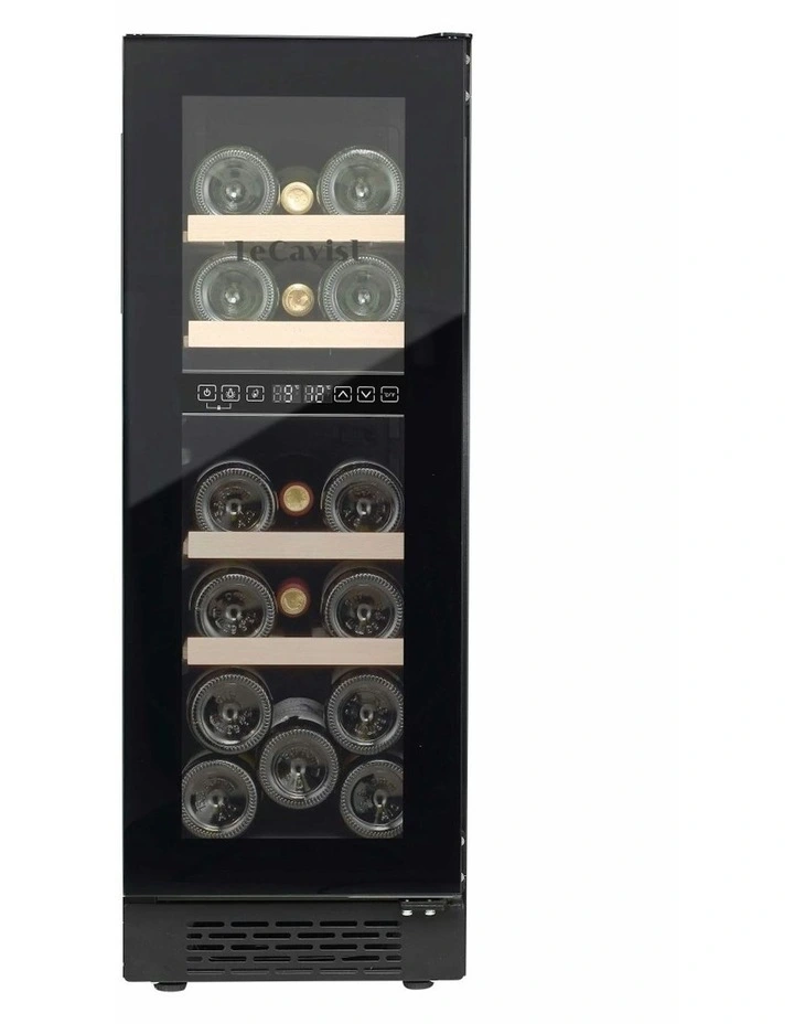 Dual Zone Built-In 17 Bottle Wine Cabinet in Black image 4