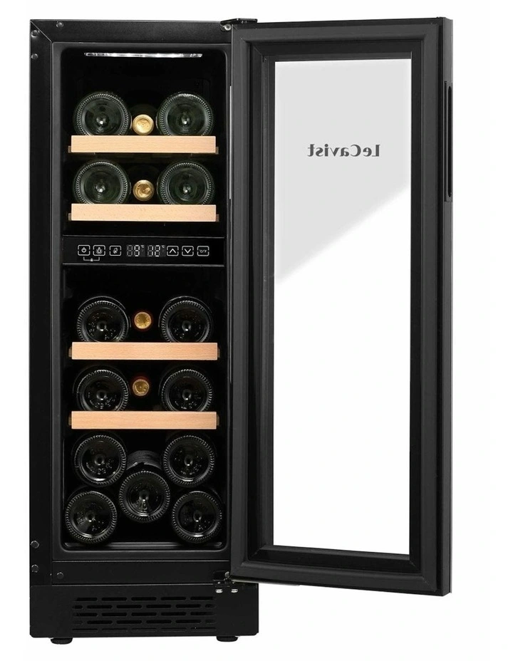 Dual Zone Built-In 17 Bottle Wine Cabinet in Black image 6
