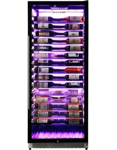 Built-in 195 Bottle Single Zone Wine Cabinet in Black