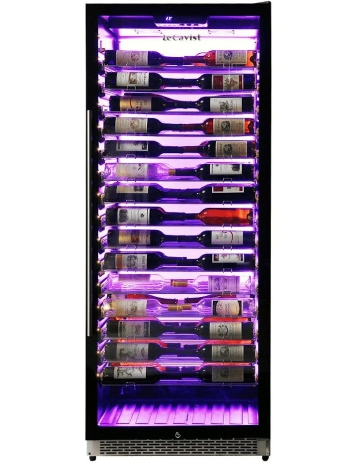 Built-in 195 Bottle Single Zone Wine Cabinet in Black image 1