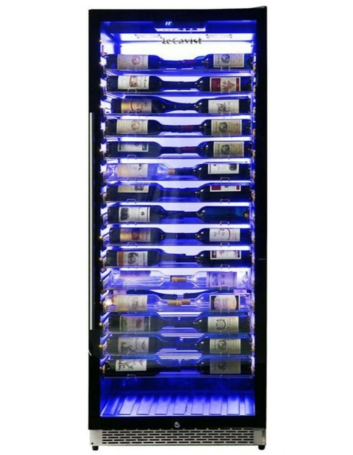Built-in 195 Bottle Single Zone Wine Cabinet in Black image 4