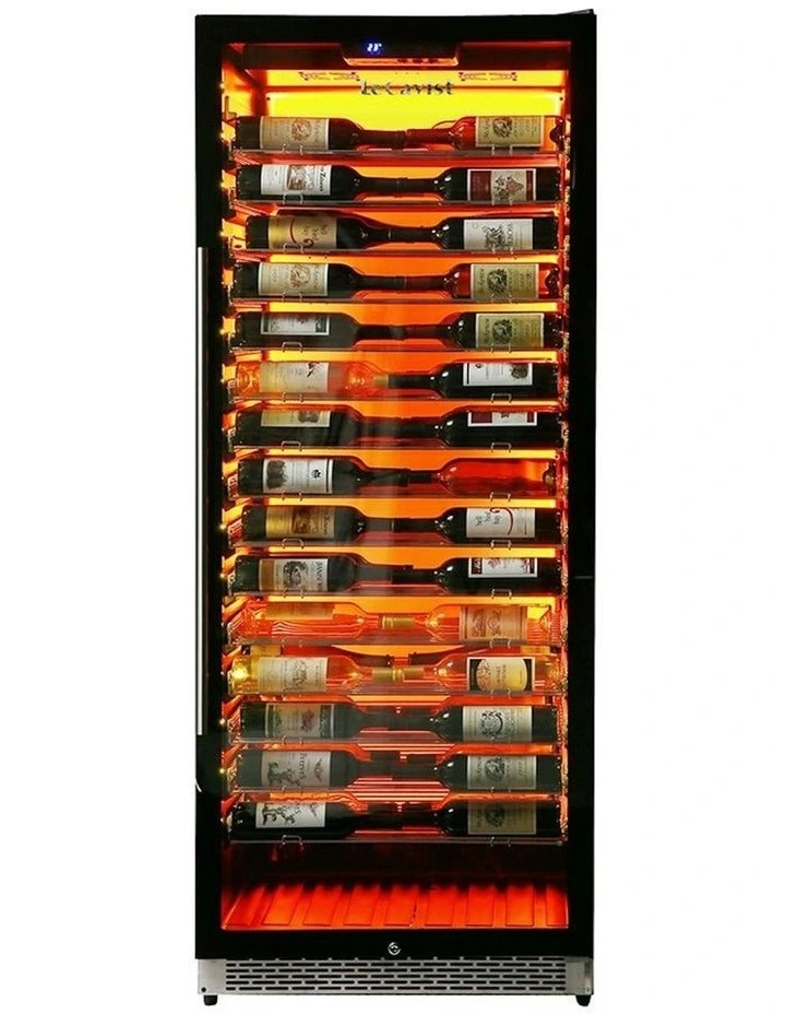 Built-in 195 Bottle Single Zone Wine Cabinet in Black image 5
