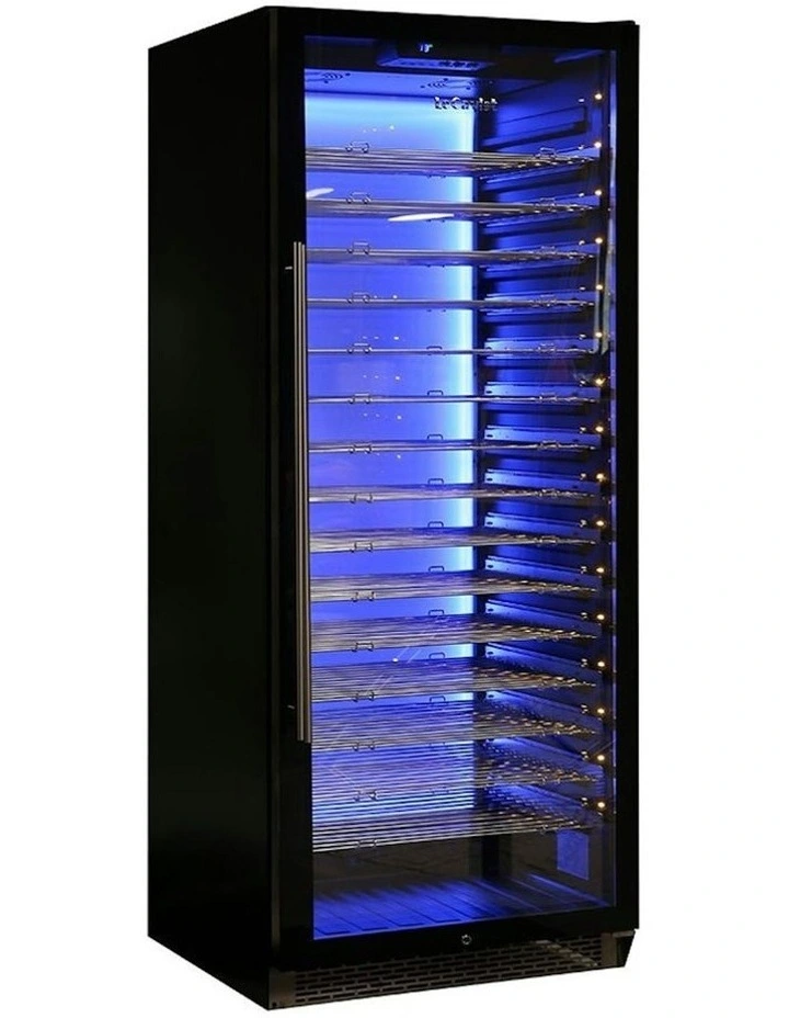 Built-in 195 Bottle Single Zone Wine Cabinet in Black image 6